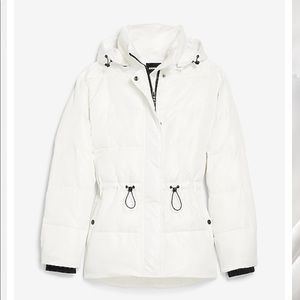 NWT! White puffer jacket